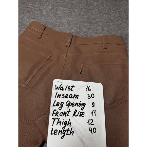 VINTAGE Levi's 517 Saddleman Men Pants 32x30 Brown Bootcut 80s USA - Picture 5 of 13
